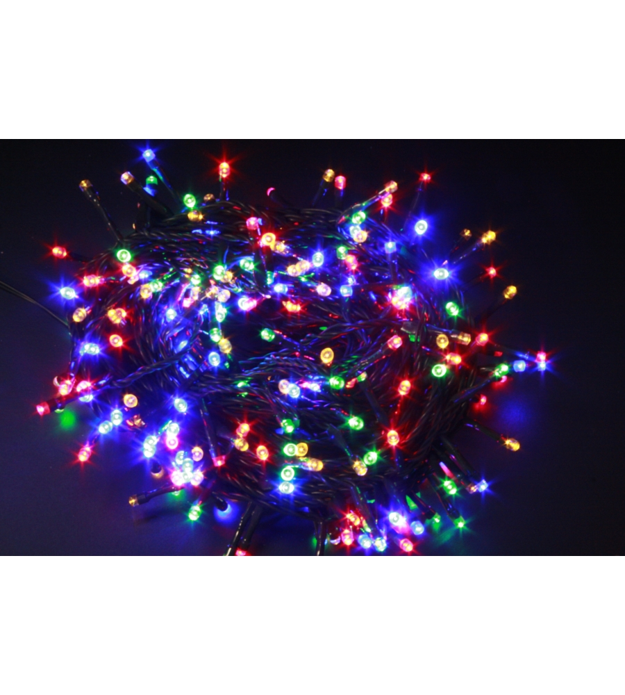 Luci di natale 200 led multicolore - da interno ed esterno, 10 metri